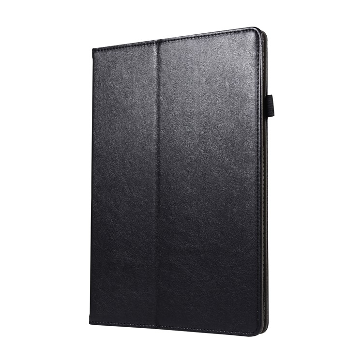 Wallet Stand Leather Case with Elastic Band for Huawei MediaPad M5 10/M5 10 (Pro) - Black-2
