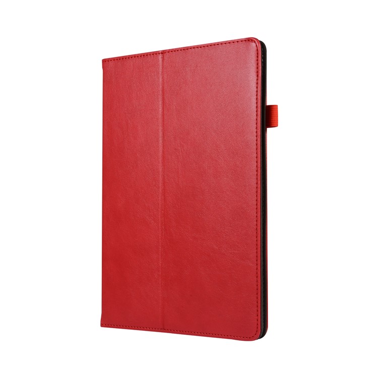 Wallet Stand Leather Cover with Elastic Band for Huawei MediaPad M5 10/M5 10 (Pro) - Red-2