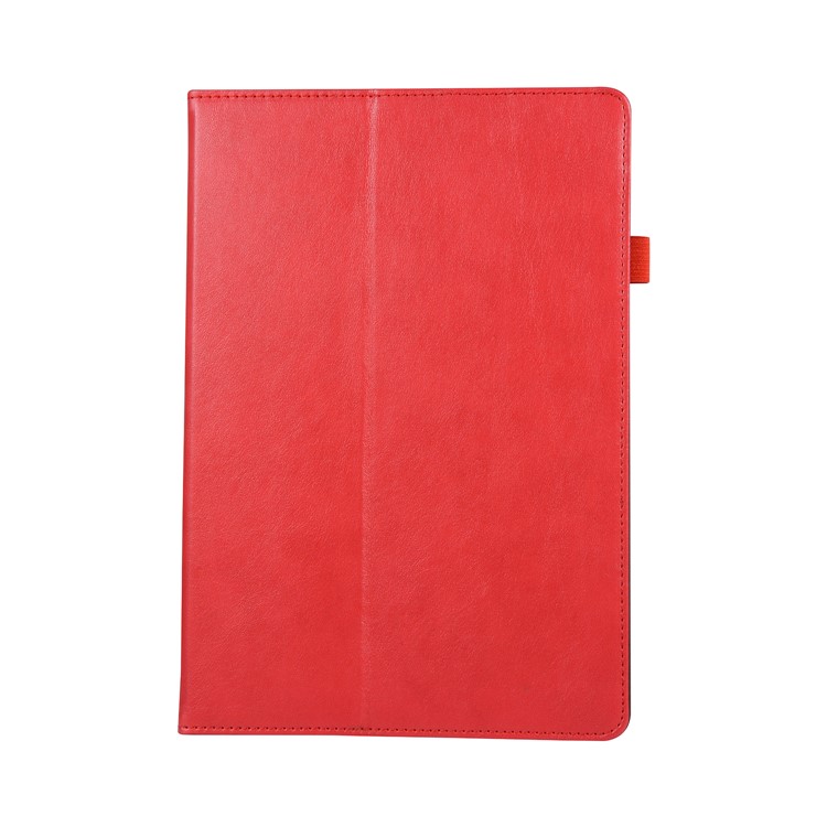 Wallet Stand Leather Cover with Elastic Band for Huawei MediaPad M5 10/M5 10 (Pro) - Red-3