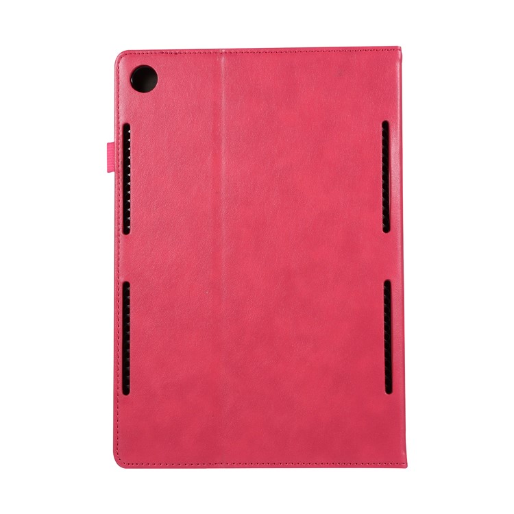 Wallet Stand Leather Shell with Elastic Band for Huawei MediaPad M5 10/M5 10 (Pro) - Rose-4