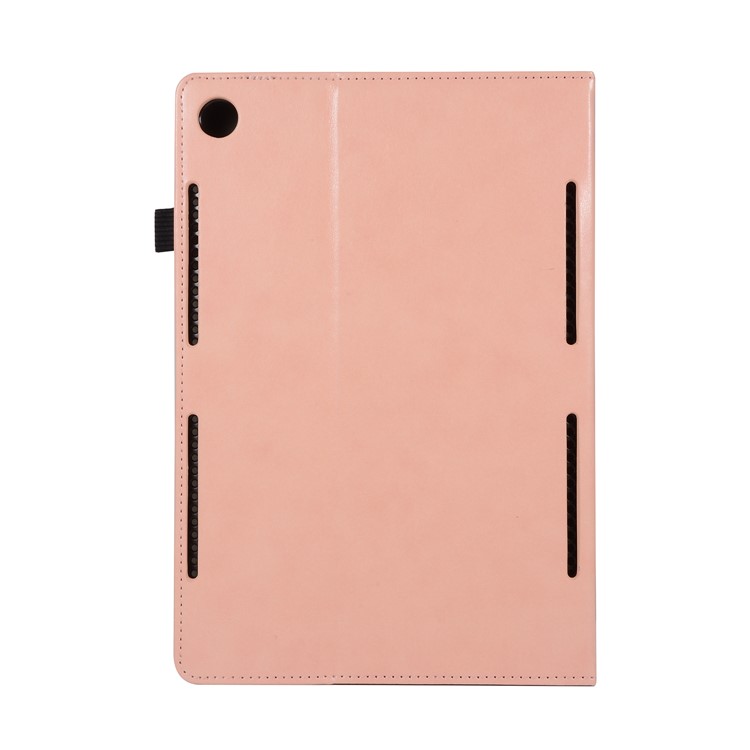 Wallet Stand Leather Protector Cover with Elastic Band for Huawei MediaPad M5 10/M5 10 (Pro) - Gold-4