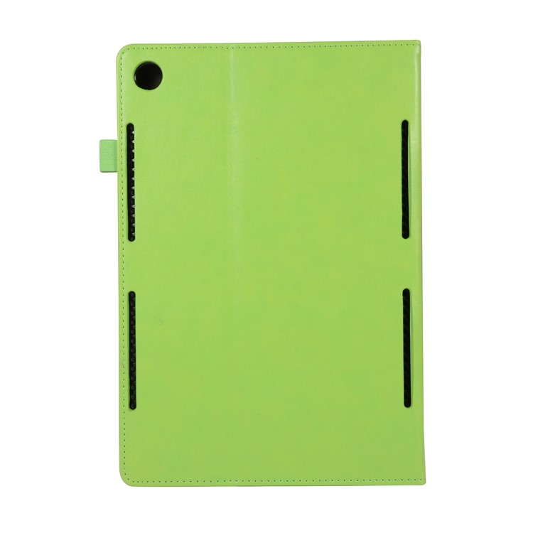 Wallet Stand Leather Protector Shell with Elastic Band for Huawei MediaPad M5 10/M5 10 (Pro) - Green-4