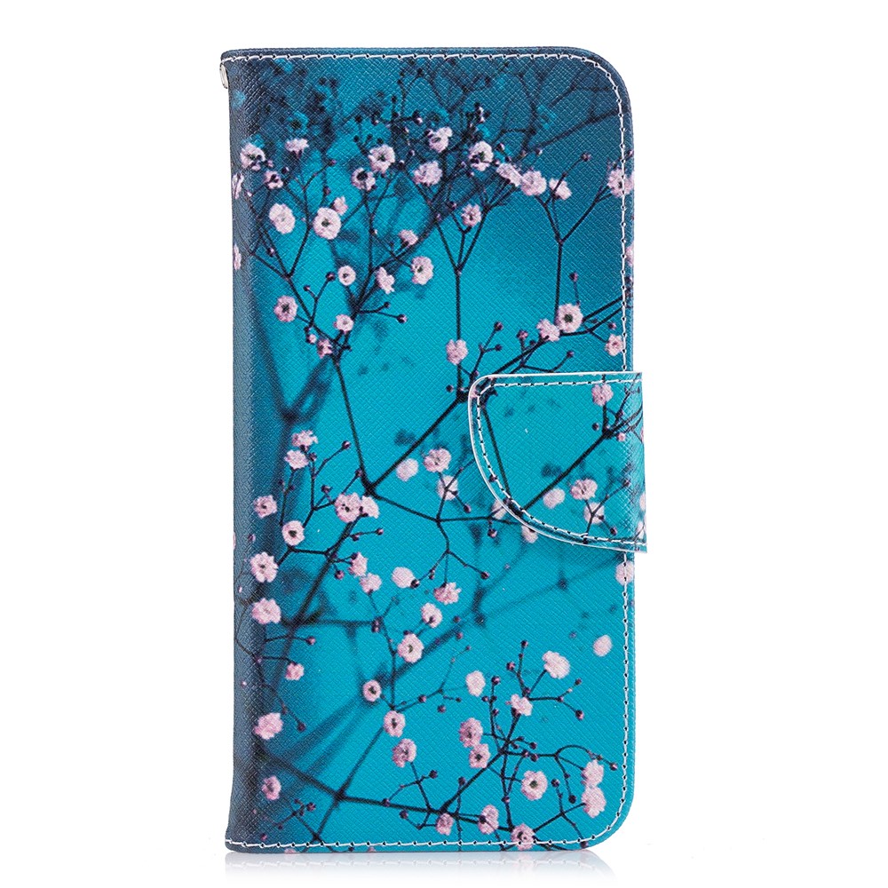 Pattern Printing PU Leather Wallet Stand Cover Case for Huawei P Smart/Enjoy 7S - Wintersweet-2