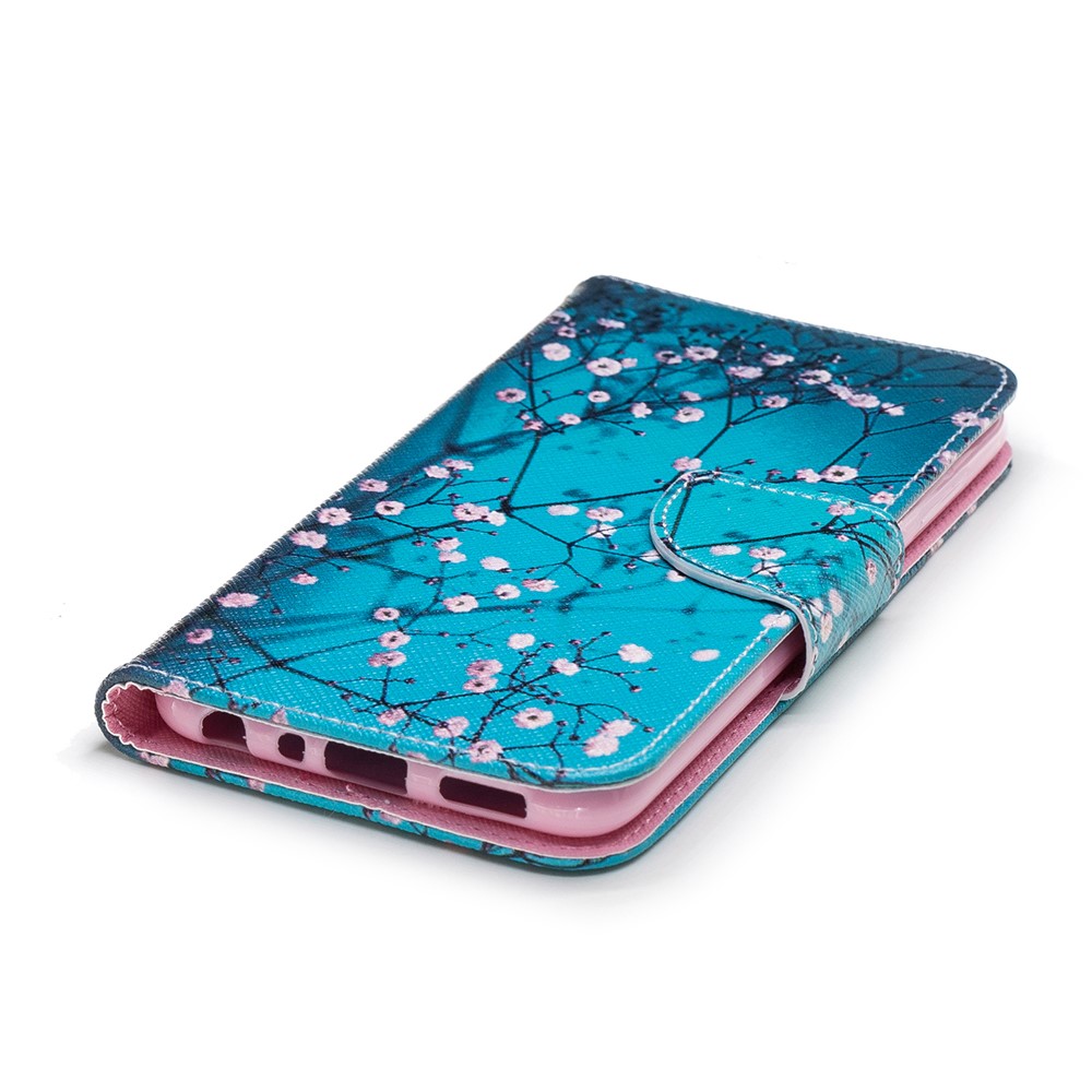 Pattern Printing PU Leather Wallet Stand Cover Case for Huawei P Smart/Enjoy 7S - Wintersweet-6