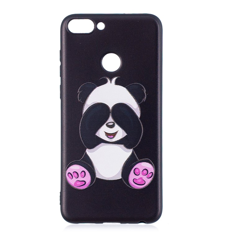 Pattern Printing Embossed TPU Shell for Huawei P Smart / Enjoy 7S - Cute Panda-2