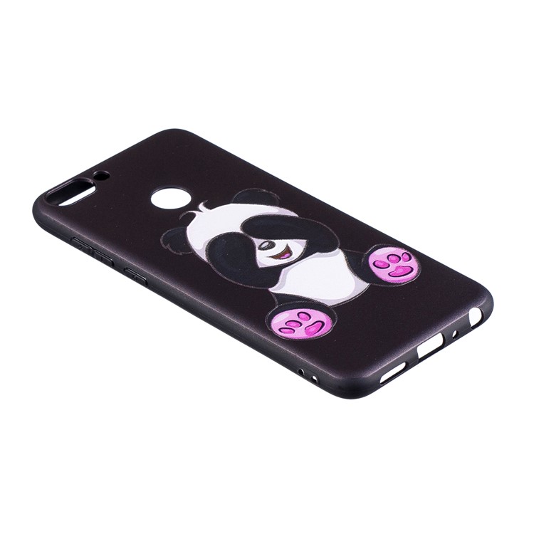 Pattern Printing Embossed TPU Shell for Huawei P Smart / Enjoy 7S - Cute Panda-3