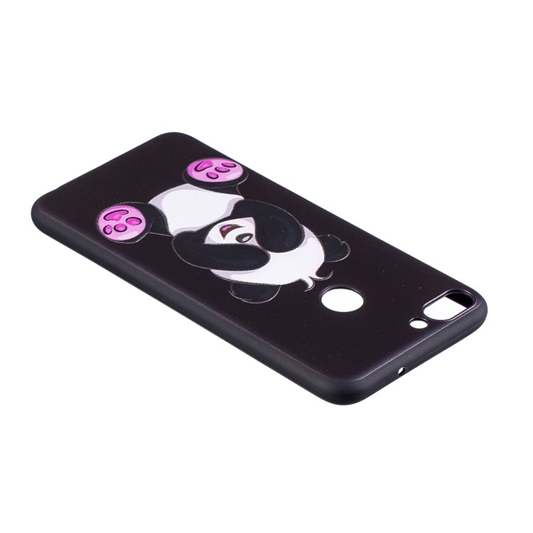 Pattern Printing Embossed TPU Shell for Huawei P Smart / Enjoy 7S - Cute Panda-4