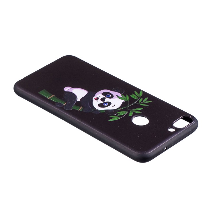 Pattern Printing Embossed TPU Phone Cover Case for Huawei P Smart / Enjoy 7S - Panda Pattern-4