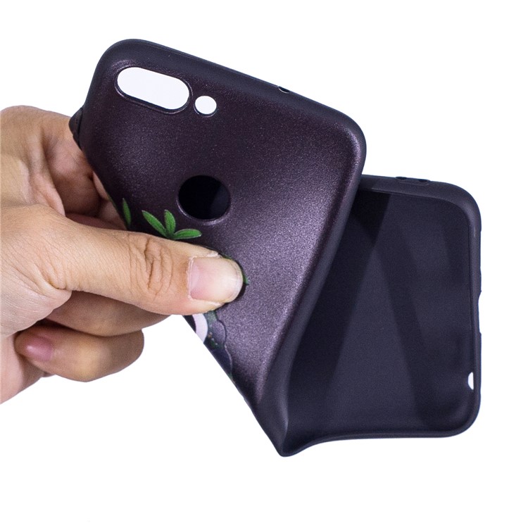 Pattern Printing Embossed TPU Phone Cover Case for Huawei P Smart / Enjoy 7S - Panda Pattern-5