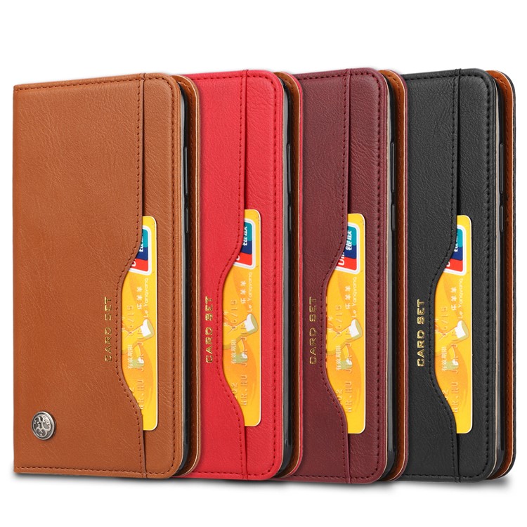 Auto-absorbed Stand Wallet Leather Case for Huawei Honor 7C / Enjoy 8 /Y7 Prime (2018)- Black-5