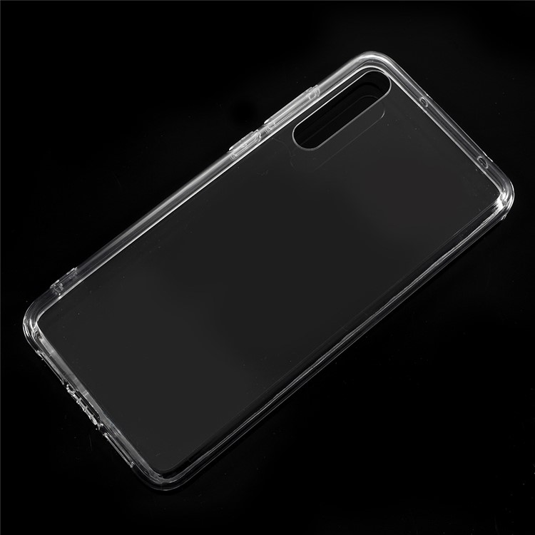 Crystal Clear Acrylic + Flexible TPU Hybrid Case Cover Shell for Huawei P20-1