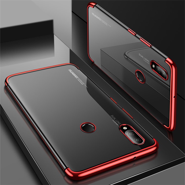 CAFELE Electroplating Soft TPU Shell for Huawei P20 Lite / Nova 3e - Red-1