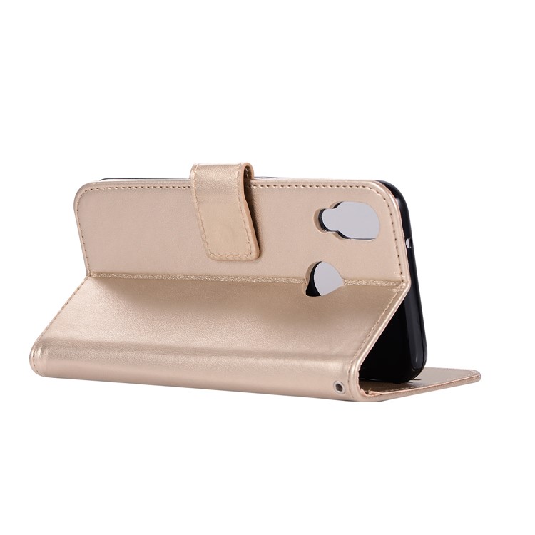 Imprinted Dream Catcher Owl Leather Wallet Case Phone Shell for Huawei P20 Lite / Nova 3e - Gold-6