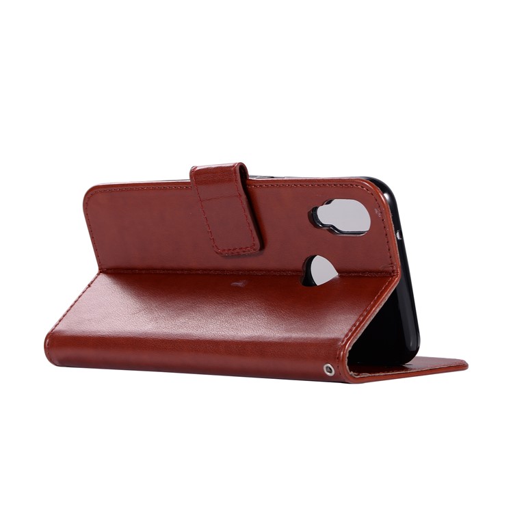 Imprinted Dream Catcher Owl Cell Phone Leather Wallet Case for Huawei P20 Lite / Nova 3e - Brown-6