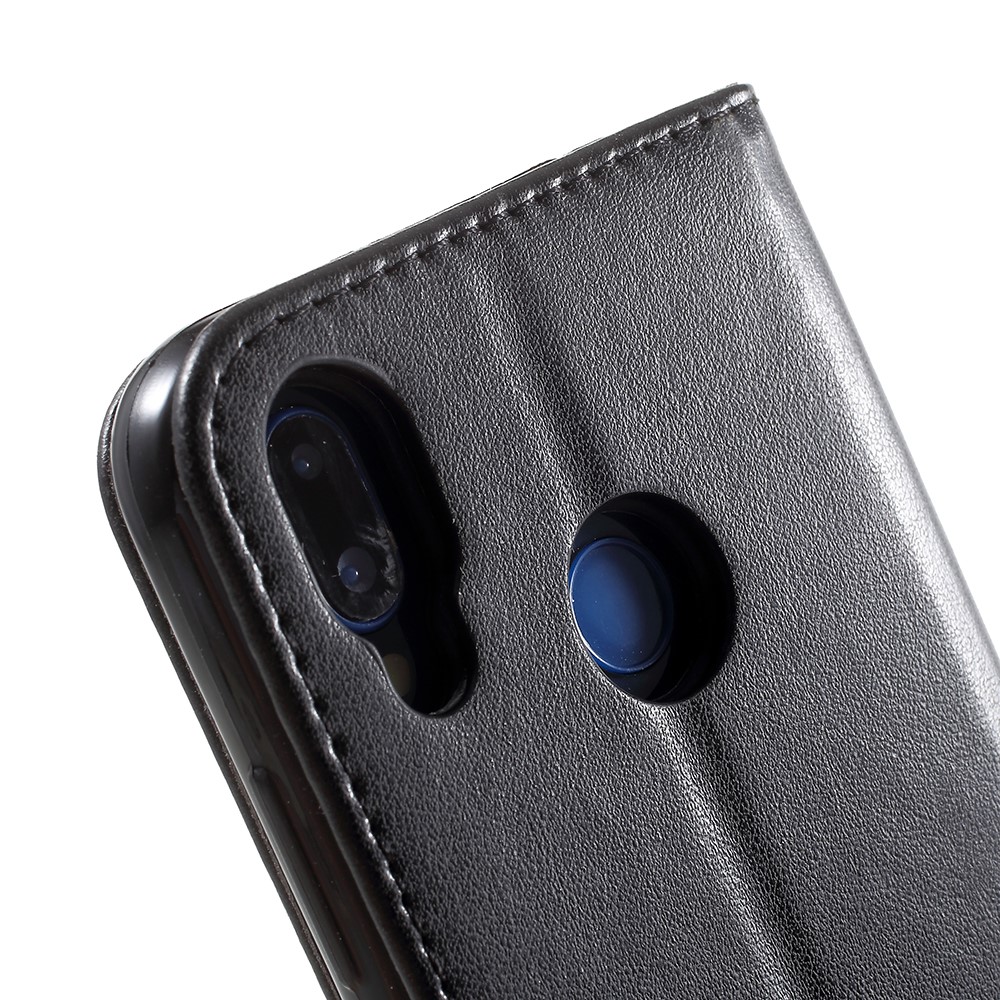 Imprint Flower Butterfly Pattern Wallet Leather Casing for Huawei P20 Lite/Nova 3e - Black-8