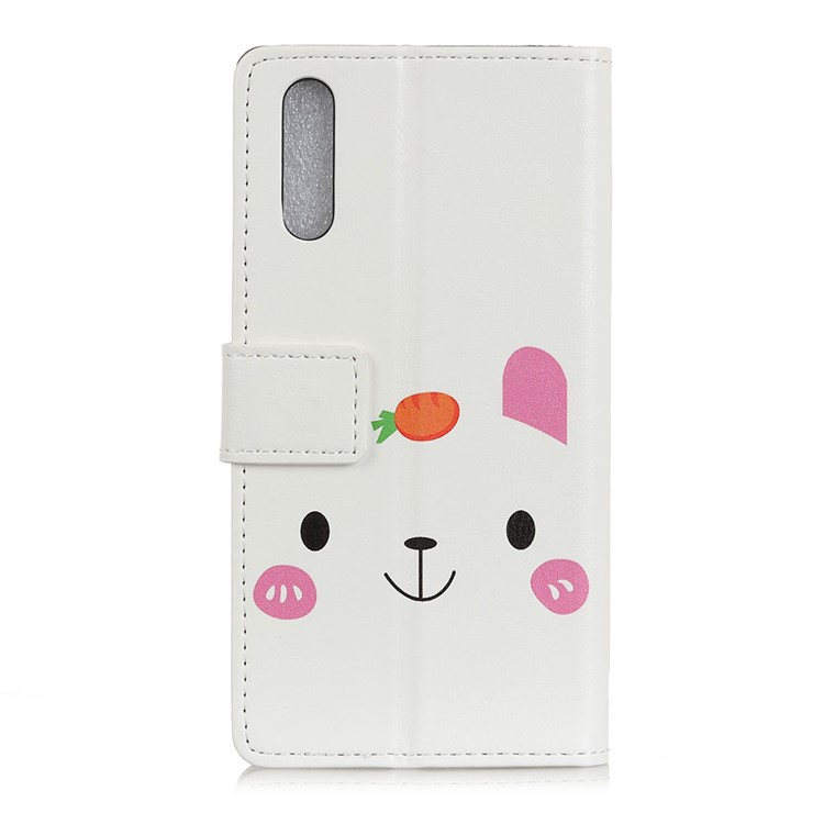 Pattern Printing Stand Leather Wallet Mobile Cover for Huawei P20 - Cute Bear-2
