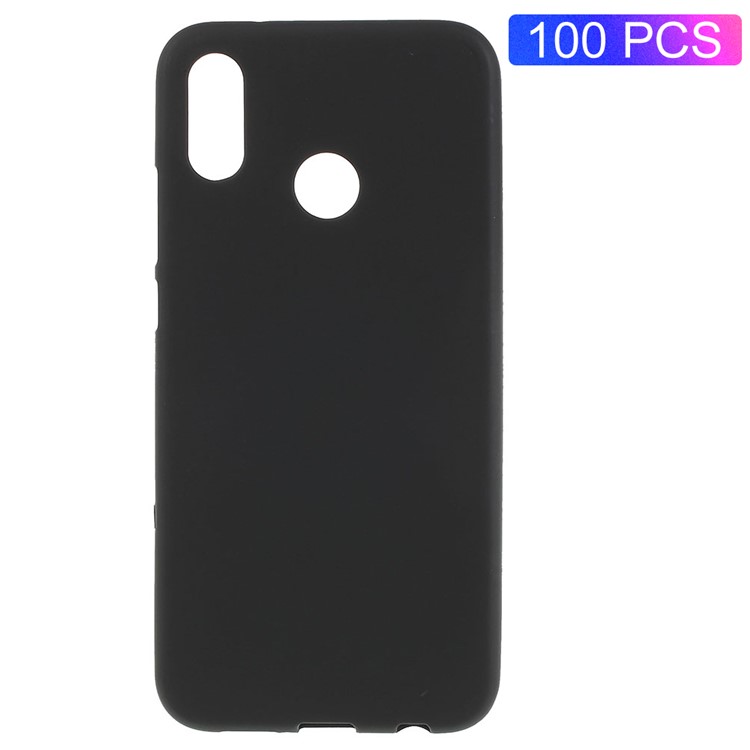 100PCS/Pack Double Sided Matte TPU Cell Phone Case for Huawei P20 Lite/Nova 3e - Black-1