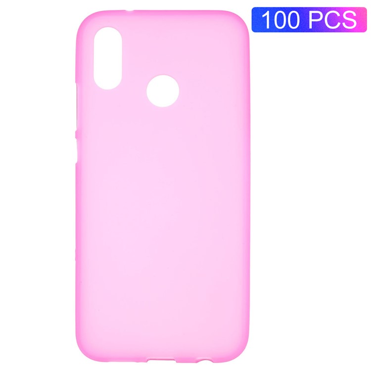 100PCS/Pack Double Sided Matte TPU Cell Phone Casing for Huawei P20 Lite/Nova 3e - Pink-1