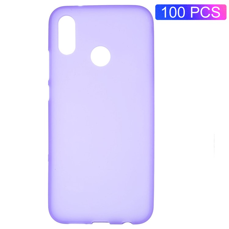 100PCS/Pack Double Sided Matte TPU Mobile Phone Cover for Huawei P20 Lite/Nova 3e - Purple-1