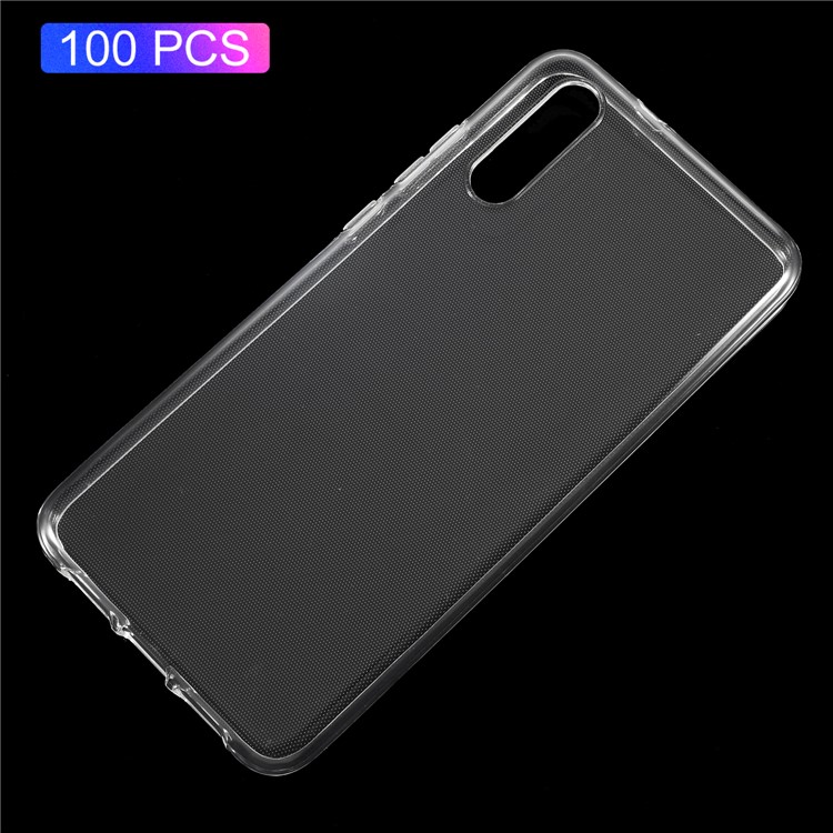 100Pcs/Set Clear TPU Case Cover with Non-slip Inner for Huawei P20-1