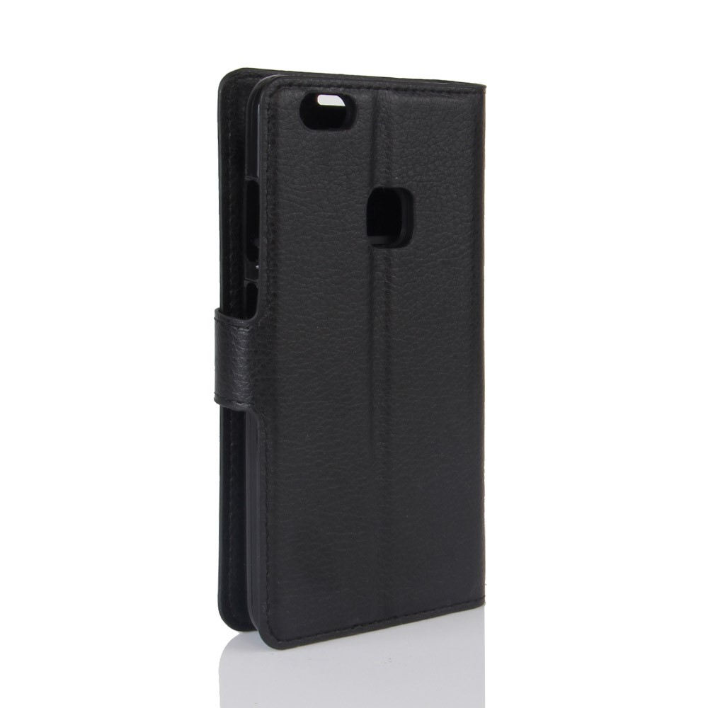 Litchi Texture Wallet Stand PU Leather Case for Huawei P10 Lite - Black-7