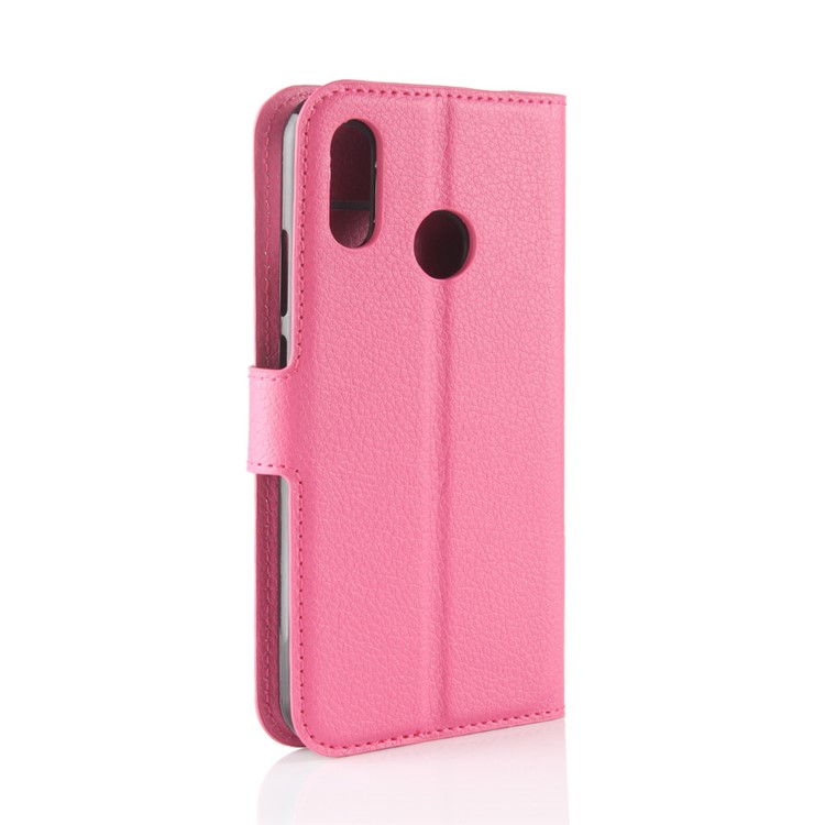 100Pcs/Set Litchi Texture Wallet Leather Mobile Case for Huawei P20 Lite / Nova 3e - Rose-6