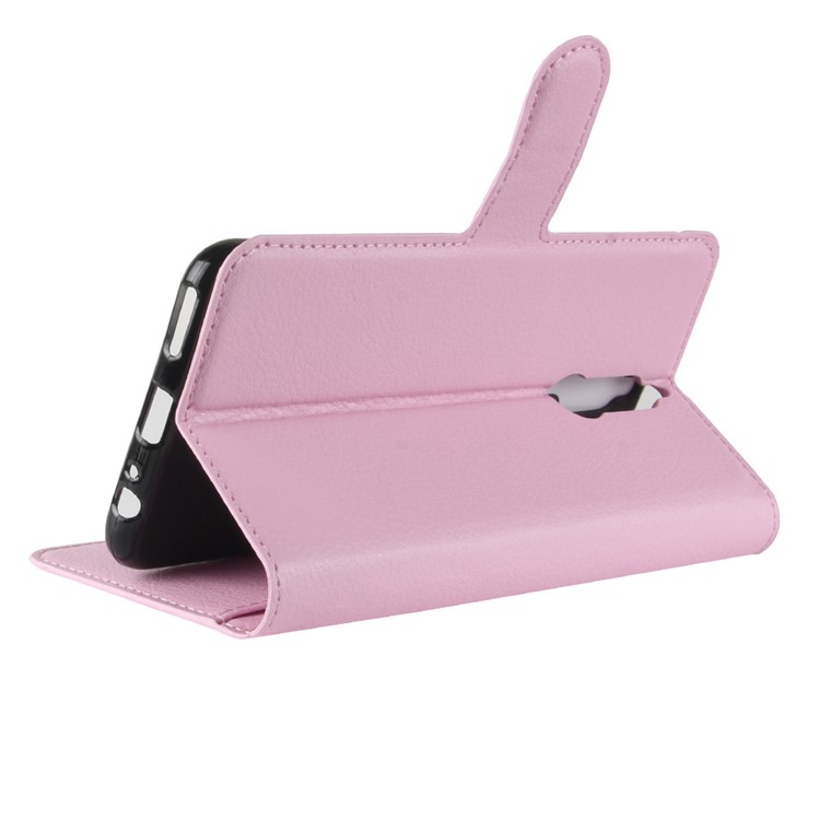 100Pcs/Set Litchi Texture Stand Leather Phone Cover for Huawei Mate 10 Lite / nova 2i / Maimang 6 / Honor 9i (India) - Pink-5
