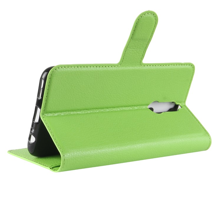 100Pcs/Set Litchi Texture Wallet Leather Mobile Casing for Huawei Mate 10 Lite / nova 2i / Maimang 6 / Honor 9i (India) - Green-5