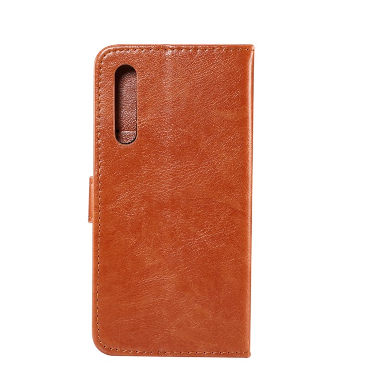 Crazy Horse PU Leather Stand Wallet Phone Shell for Huawei P20 - Brown-3