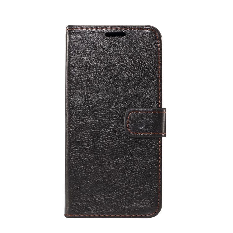Crazy Horse PU Leather Stand Wallet Cell Phone Case for Huawei P20 Pro - Black-2