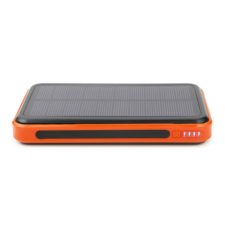 ALLPOWERS 10000mAh Solar Charger Dual USB Power Bank with Flashlight - Orange-2