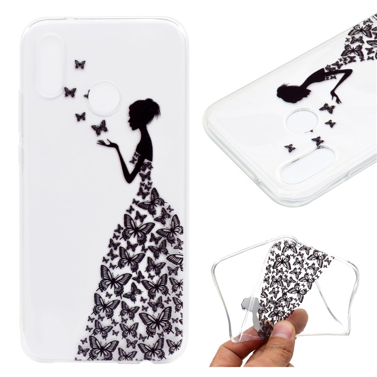 Patterned Flexible TPU Case Cover for Huawei P20 Lite / Nova 3e (China) - Butterfly Fairy-1