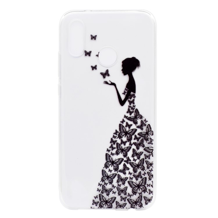 Patterned Flexible TPU Case Cover for Huawei P20 Lite / Nova 3e (China) - Butterfly Fairy-2