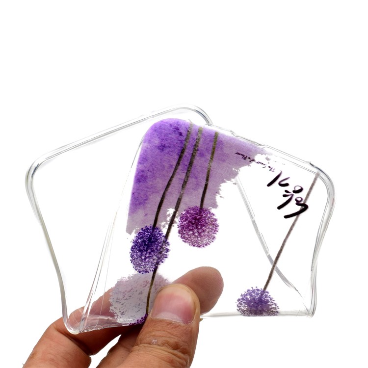 Patterned Soft TPU Back Accessory Cover for Huawei P20 Lite / Nova 3e (China) - Purple Dandelion-5