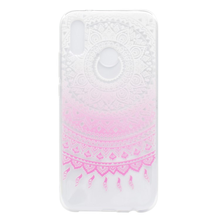 Patterned Soft TPU Mobile Lightweight Cover for Huawei P20 Lite / Nova 3e (China) - Pink Mandala-2