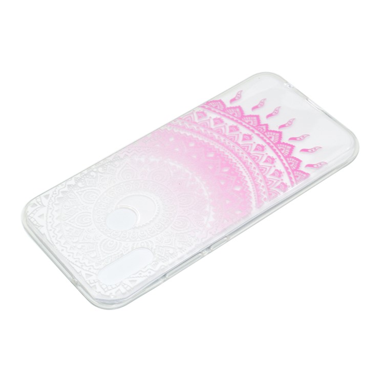 Patterned Soft TPU Mobile Lightweight Cover for Huawei P20 Lite / Nova 3e (China) - Pink Mandala-4