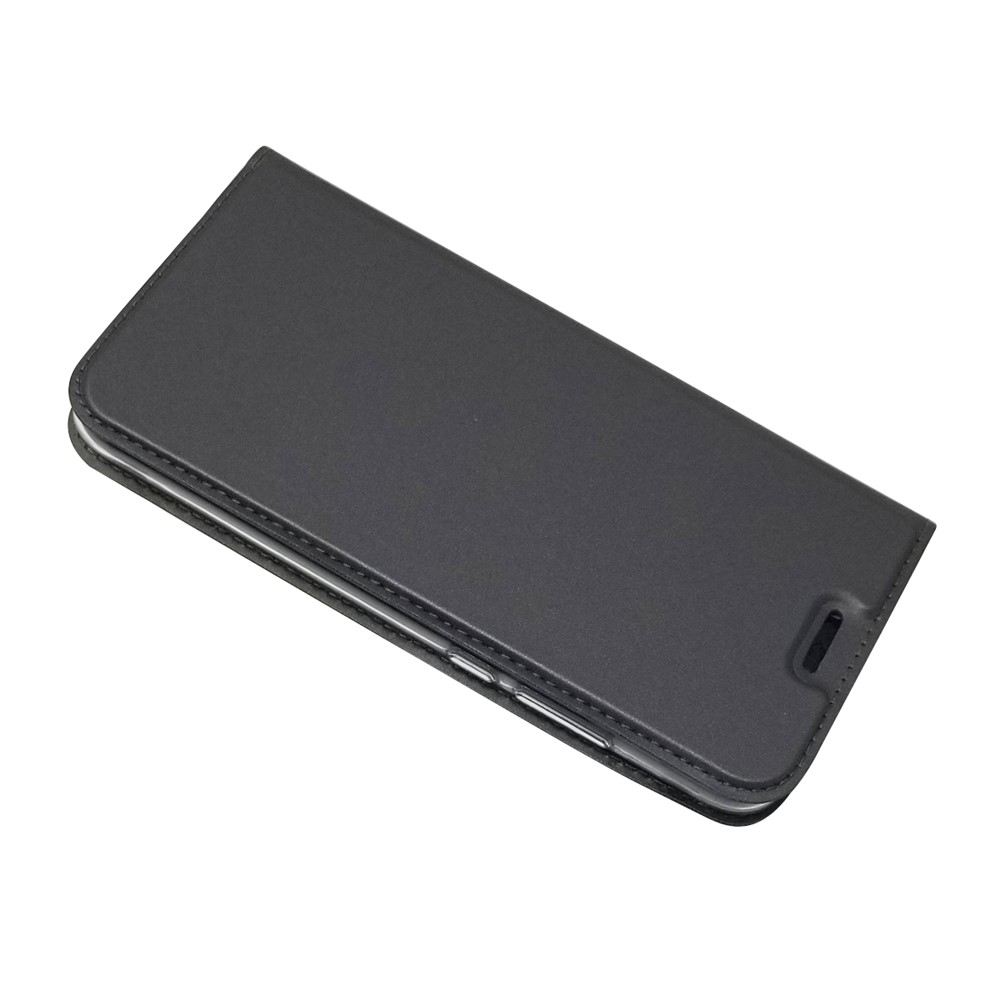 Caixa de Celular de Cartão de Couro Absorvida Automaticamente Para Huawei P20 Lite / Nova 3e - Preto