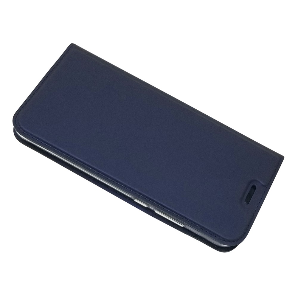 Auto-absorbed Stand Leather Card Holder Cellphone Case for Huawei P20 Lite / Nova 3e - Dark Blue-3