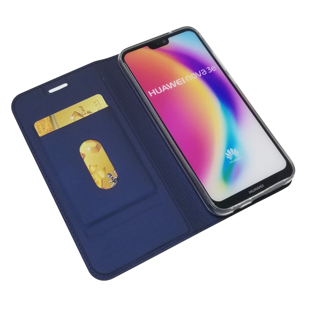 Supporto Per Cellulare Del Supporto Per Carta Per Carta Per Supporto Automatico Automatico Per Huawei P20 Lite / Nova 3e - Blu Scuro-5