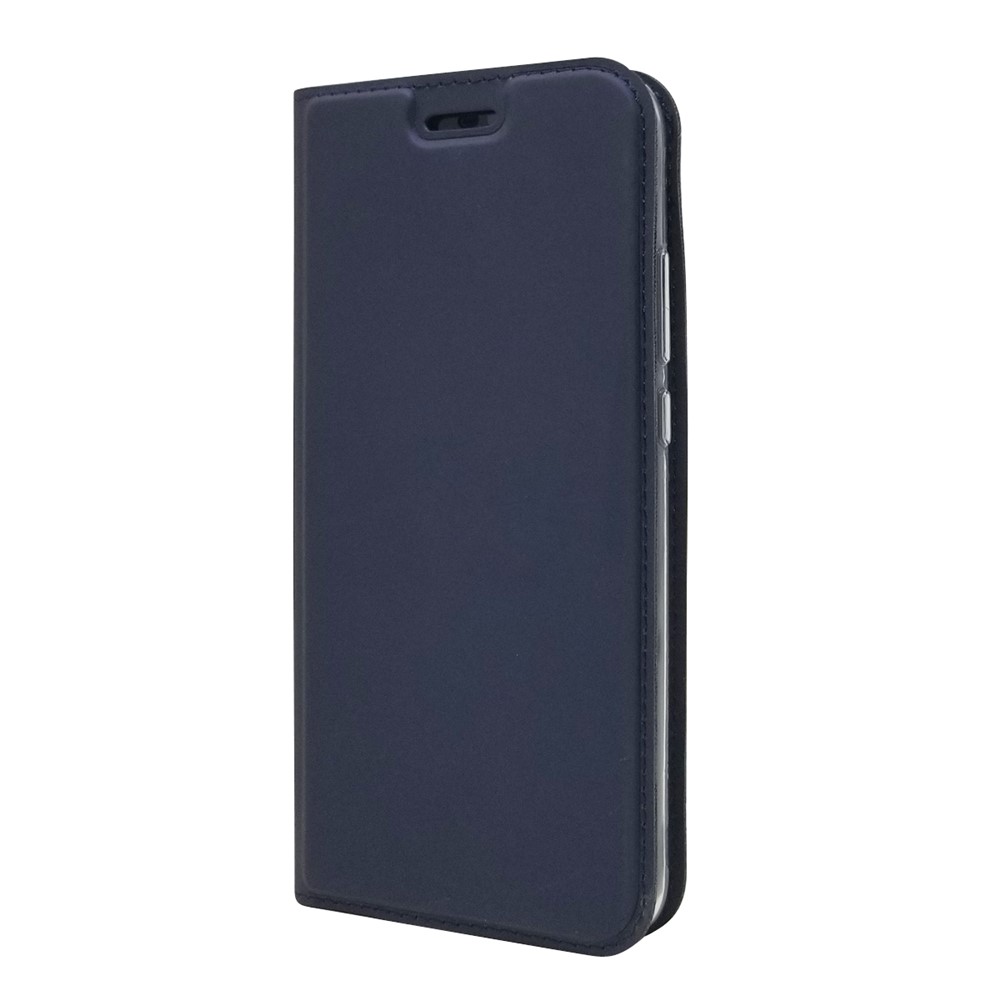 Auto-absorbed Stand Leather Card Holder Cellphone Case for Huawei P20 Lite / Nova 3e - Dark Blue-7