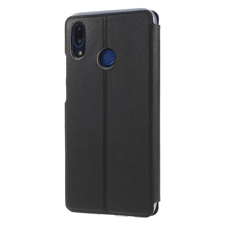 View Window Leather Stand Phone Case for Huawei P20 Lite / Nova 3e - Black-2