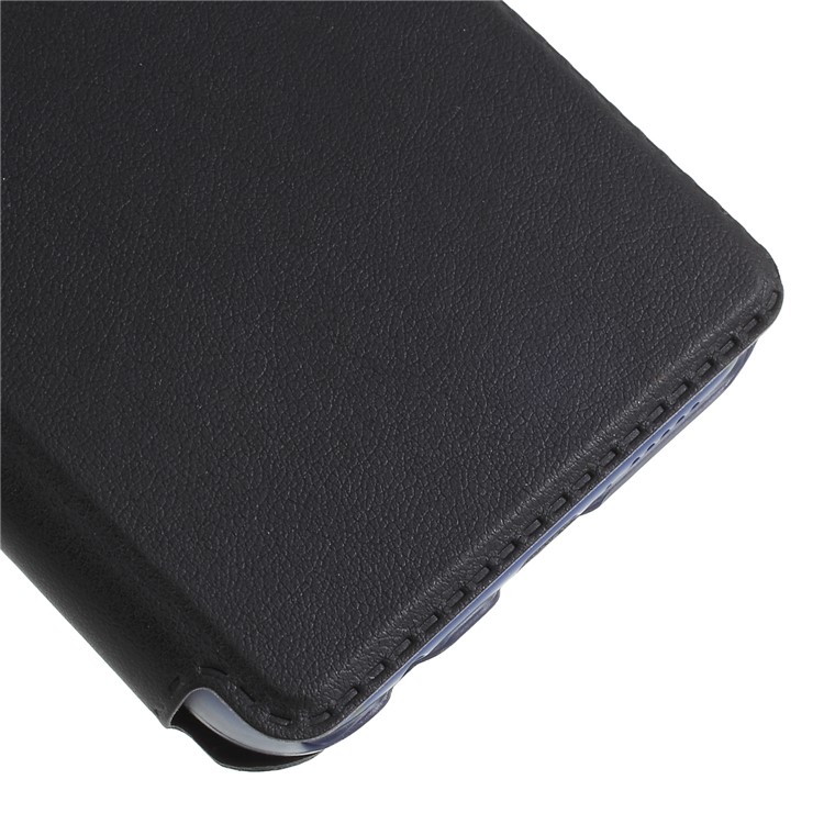 View Window Leather Stand Phone Case for Huawei P20 Lite / Nova 3e - Black-7
