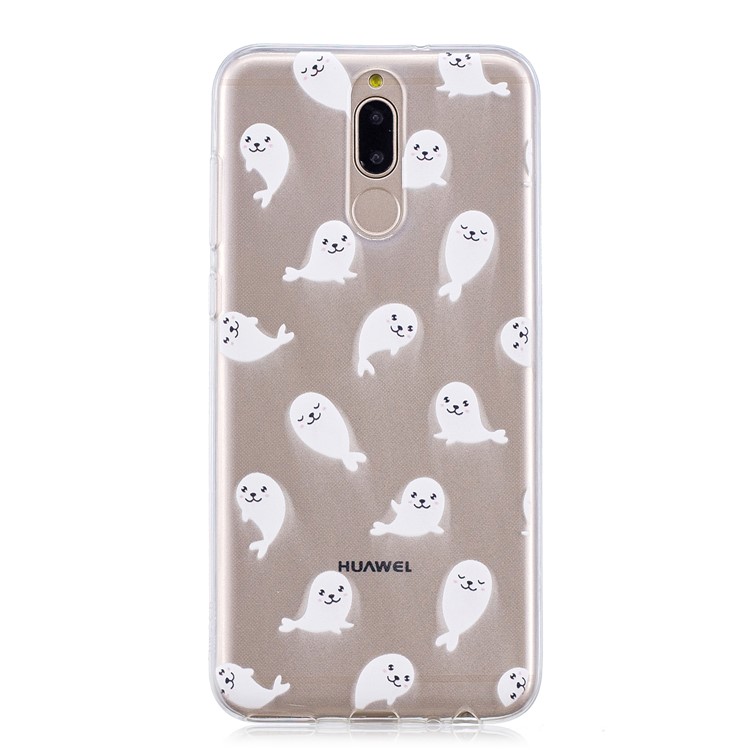 Pattern Printing IMD TPU Back Case for Huawei Mate 10 Lite / nova 2i / Maimang 6 / Honor 9i (India) - Sea Lion-2