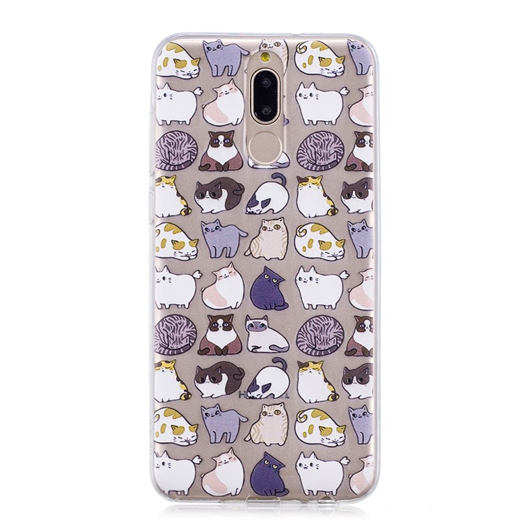 Pattern Printing IMD TPU Back Shell for Huawei Mate 10 Lite / nova 2i / Maimang 6 / Honor 9i (India) - Cartoon Animals-2