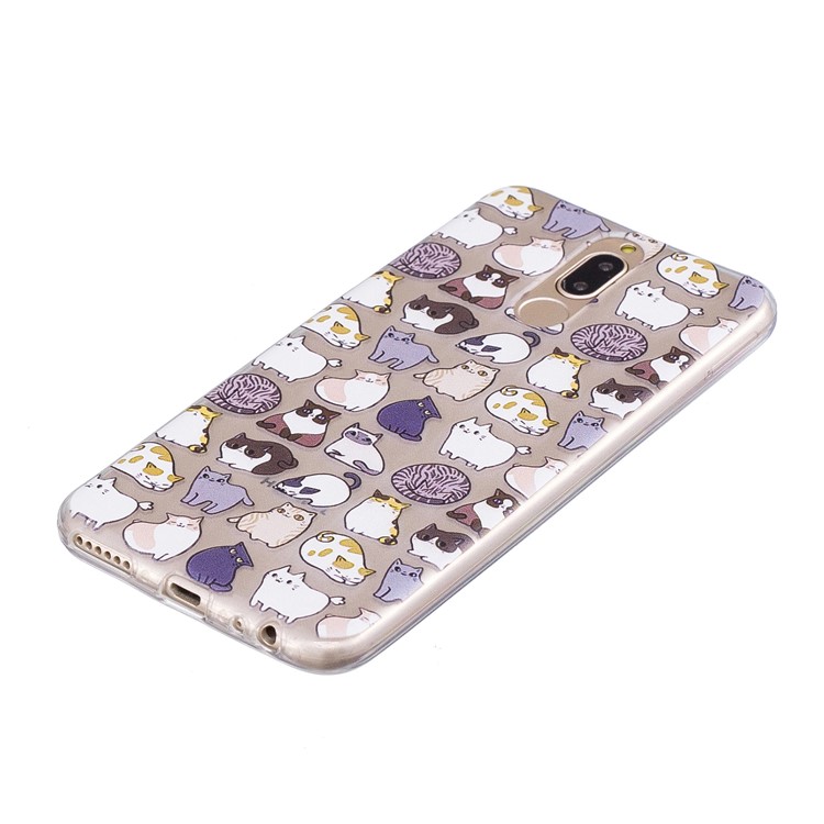 Pattern Printing IMD TPU Back Shell for Huawei Mate 10 Lite / nova 2i / Maimang 6 / Honor 9i (India) - Cartoon Animals-3