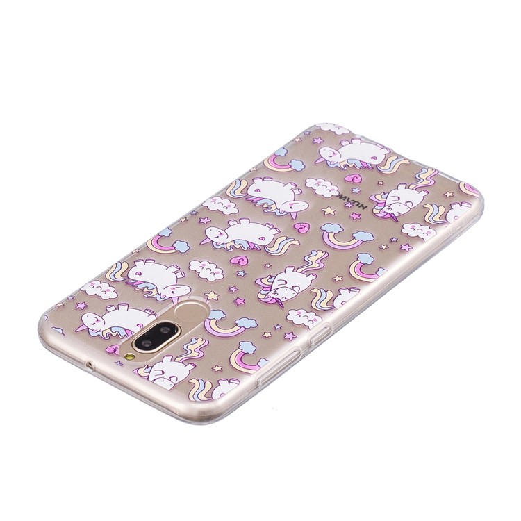 Pattern Printing IMD TPU Phone Case for Huawei Mate 10 Lite / nova 2i / Maimang 6 / Honor 9i (India) - Lovely Unicorns-4