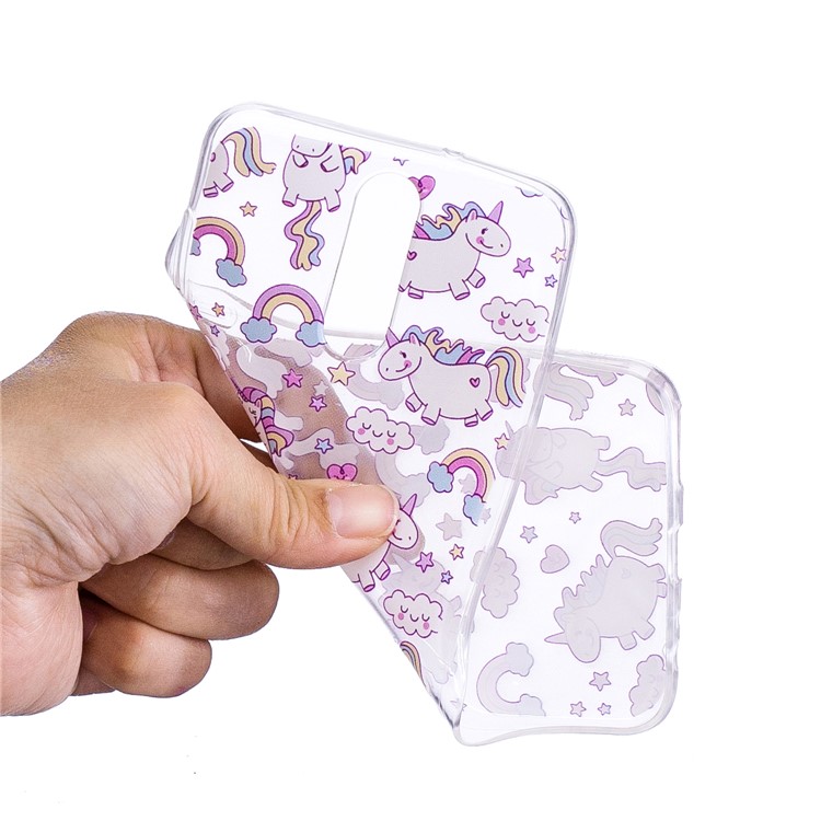 Pattern Printing IMD TPU Phone Case for Huawei Mate 10 Lite / nova 2i / Maimang 6 / Honor 9i (India) - Lovely Unicorns-5