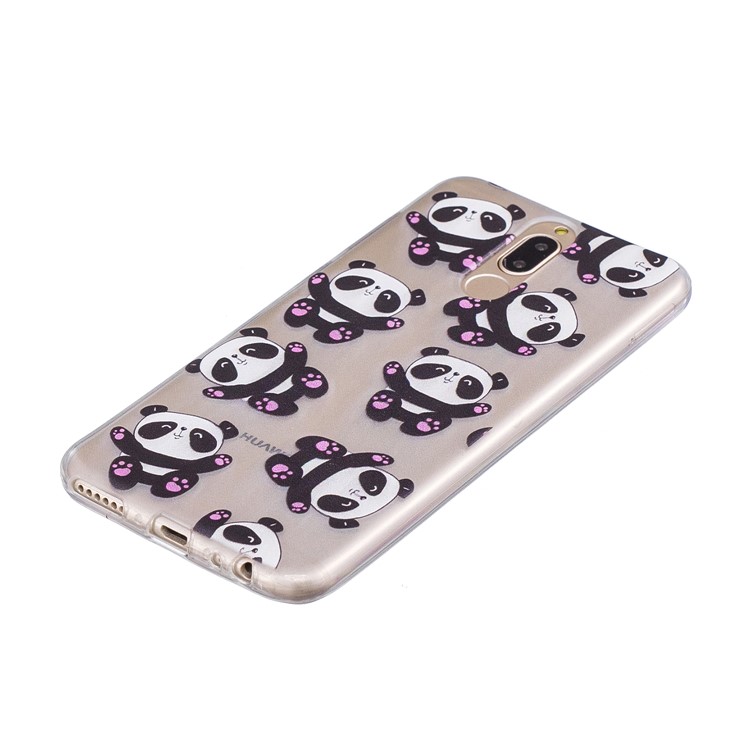 Pattern Printing IMD TPU Phone Cover for Huawei Mate 10 Lite / nova 2i / Maimang 6 / Honor 9i (India) - Cute Pandas-3