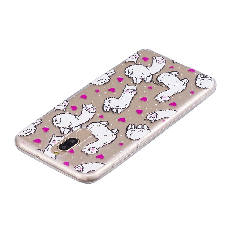 Pattern Printing IMD TPU Phone Shell for Huawei Mate 10 Lite / nova 2i / Maimang 6 / Honor 9i (India) - Alpacas-4