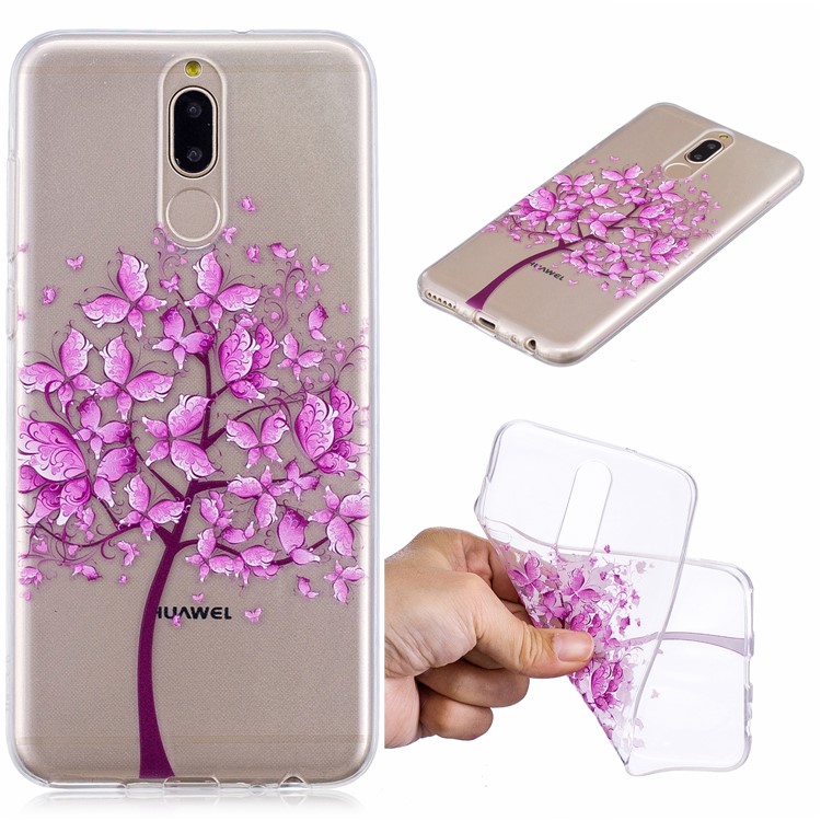 Pattern Printing IMD TPU Mobile Case for Huawei Mate 10 Lite / nova 2i / Maimang 6 / Honor 9i (India) - Tree-1